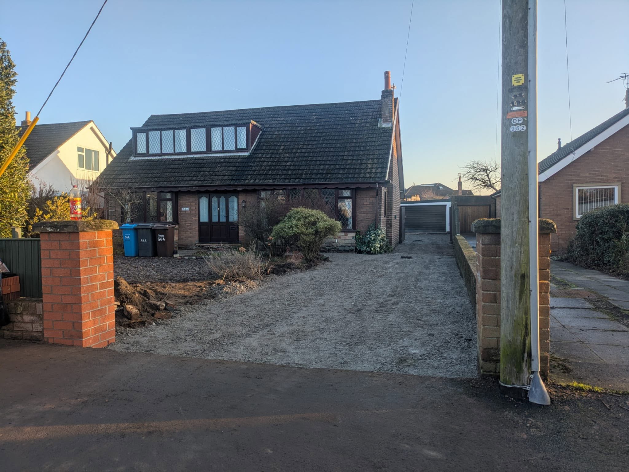 Garstang Ground Services working on a front garden of a private property